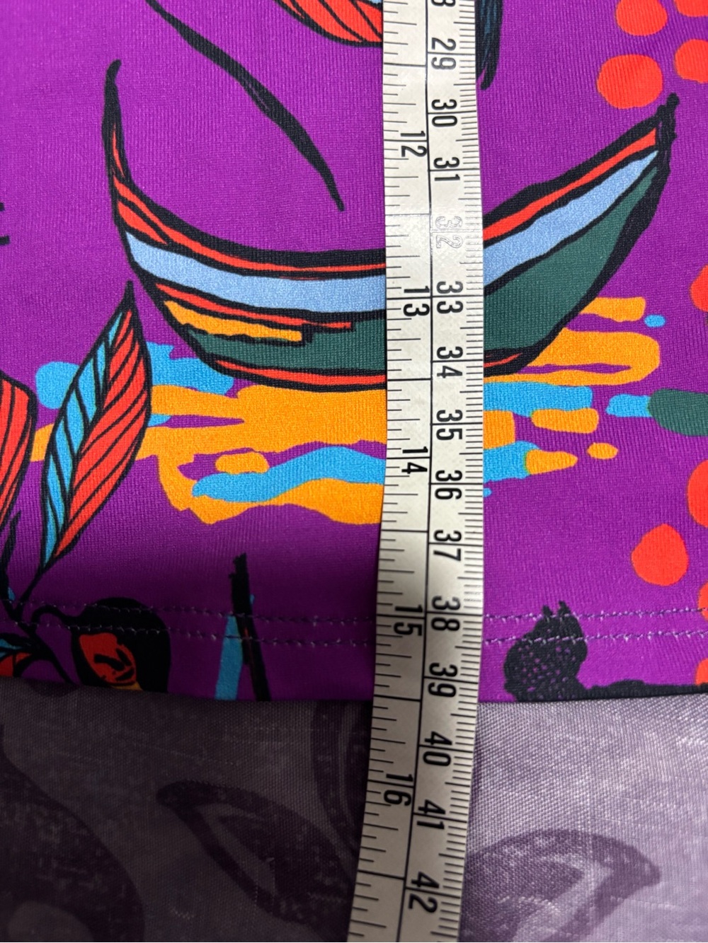 Purple Floral Ruffle Mini Skirt - Picture 5 of 7